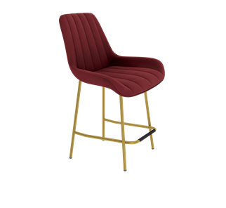 Полубарный стул SHT-ST37 / SHT-S29P-1 (рубиновое вино/золото) в Магнитогорске