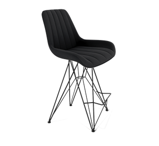 Полубарный стул SHT-ST37 / SHT-S66-1 (ночное затмение/черный муар) в Миассе