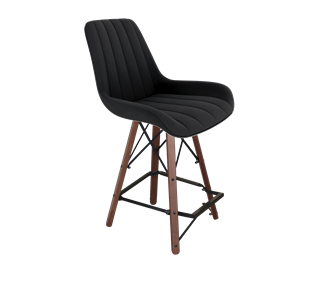 Полубарный стул SHT-ST37 / SHT-S80-1 (ночное затмение/темный орех/черный) в Миассе