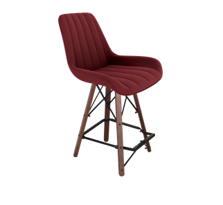 Полубарный стул SHT-ST37 / SHT-S80-1 (рубиновое вино/темный орех/черный) в Магнитогорске