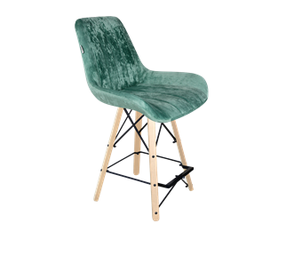 Полубарный стул SHT-ST37 / SHT-S80-1 (зеленый чай/прозрачный лак/черный) в Миассе