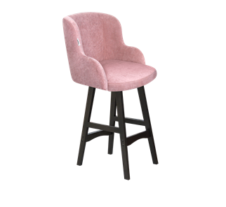 Полубарный стул SHT-ST39 / SHT-S65-1 (пыльная роза/венге) в Миассе