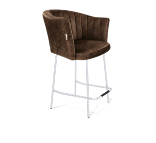Полубарный стул SHT-ST42-1 / SHT-S29P-1 (кофейный трюфель/хром лак) в Златоусте