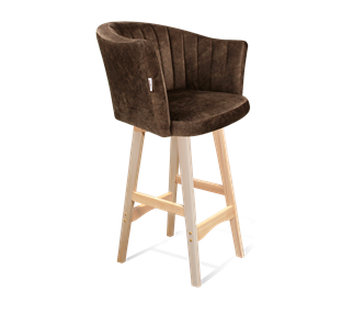 Полубарный стул SHT-ST42-1 / SHT-S65-1 (кофейный трюфель/прозрачный лак) в Магнитогорске