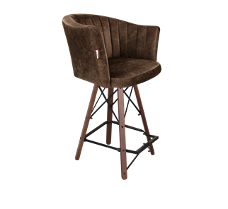 Полубарный стул SHT-ST42-1 / SHT-S80-1 (кофейный трюфель/темный орех/черный) в Магнитогорске
