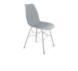 Кухонный стул SHT-ST29/S107 (серый ral 7040/хром лак) в Миассе