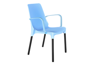 Обеденный стул SHT-ST76/S424 (голубой/черный муар) в Челябинске - предосмотр