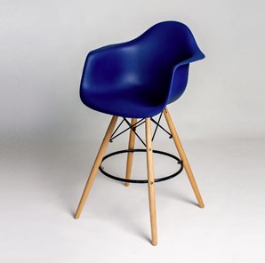 Барный стул DSL 330 Wood bar (темно-синий) в Златоусте