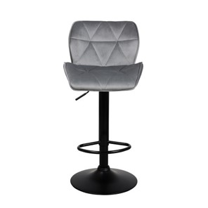 Барный стул Кристалл  WX-2583 белюр темно-серый в Челябинске - предосмотр
