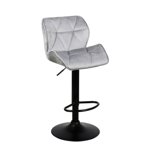 Барный стул Кристалл  WX-2583 белюр серый в Миассе - изображение 1
