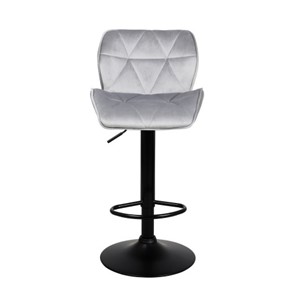 Барный стул Кристалл  WX-2583 белюр серый в Магнитогорске