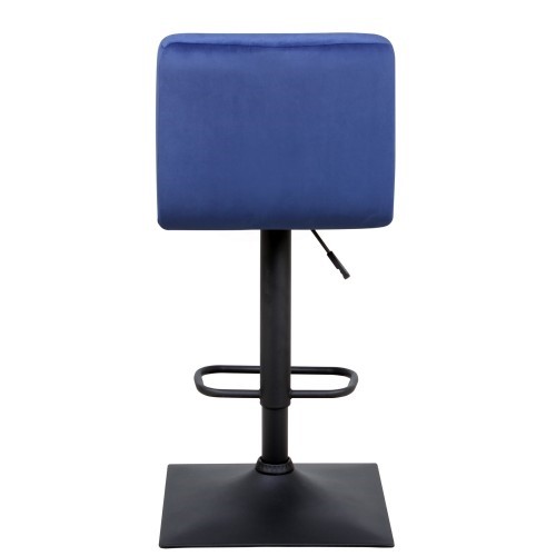 Барный стул Курт с мягкой спинкой WX-2320 велюр синий в Челябинске - изображение 3