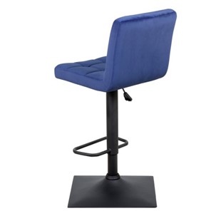 Барный стул Курт с мягкой спинкой WX-2320 велюр синий в Челябинске - предосмотр 4