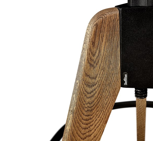Барный стул SHT-ST10-1/S92 (венге/брашированный коричневый/черный муар) в Челябинске - изображение 4