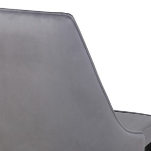Дизайнерский стул Лорд СРП-071 Эмаль черная Веллюто серый в Челябинске - предосмотр 2