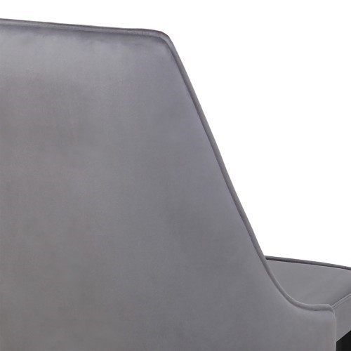 Дизайнерский стул Лорд СРП-071 Эмаль черная Веллюто серый в Миассе - изображение 2