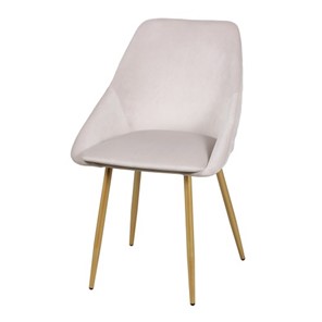 Дизайнерский стул Мартин СРП-063 эмаль голд Веллюто бежевый в Златоусте
