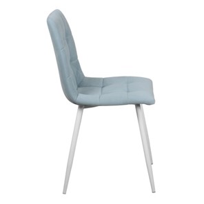 Мягкий стул Чили СРП-052 Эмаль белый голубой в Златоусте - предосмотр 1