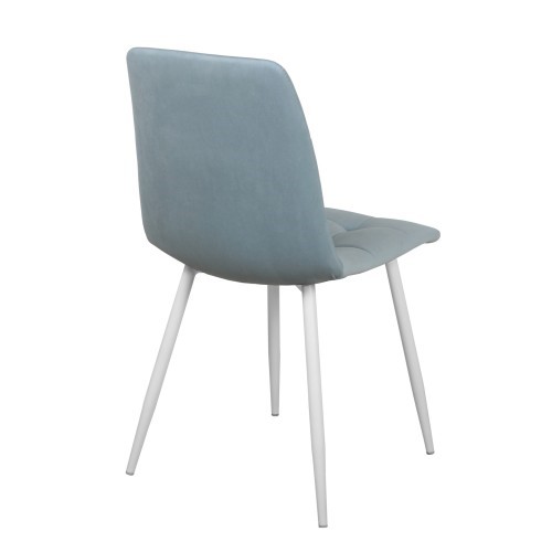 Мягкий стул Чили СРП-052 Эмаль белый голубой в Миассе - изображение 2