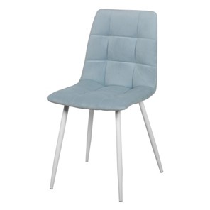 Мягкий стул Чили СРП-052 Эмаль белый голубой в Миассе