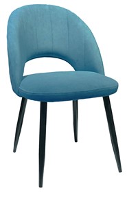 Обеденный стул 217 V16 голубой/черный в Челябинске