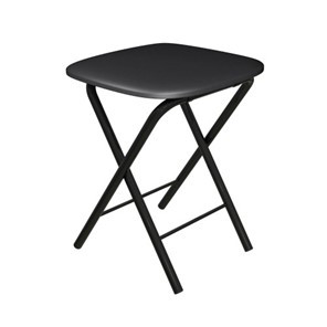 Табурет кухонный Складной СРП-013КВ (квадратное сиденье) Эмаль, черный в Миассе - предосмотр