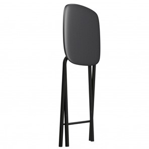 Табурет кухонный Складной СРП-013КВ (квадратное сиденье) Эмаль, черный в Миассе - предосмотр 1