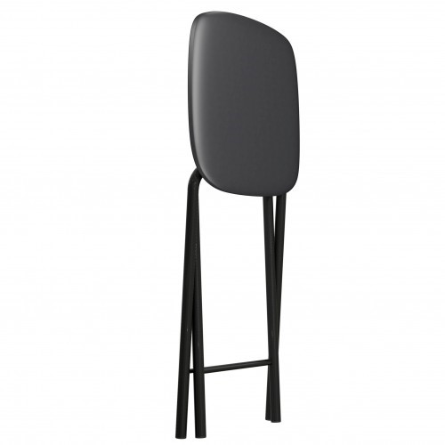 Табурет кухонный Складной СРП-013КВ (квадратное сиденье) Эмаль, черный в Миассе - изображение 1