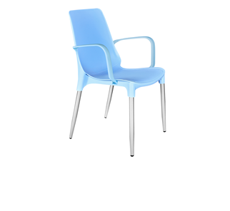 Обеденный стул SHT-ST76/S424-С (голубой/хром лак) в Челябинске