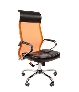 Кресло CHAIRMAN 700 сетка, цвет оранжевый в Миассе