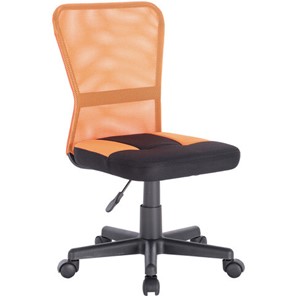 Компьютерное кресло Brabix Smart MG-313 (без подлокотников, комбинированное, черное/оранжевое) 531844 в Магнитогорске