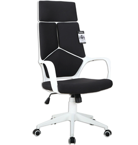 Компьютерное кресло Brabix Premium Prime EX-515 (пластик белый, ткань, черное) в Челябинске - предосмотр