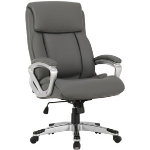 Кресло Brabix Premium Level EX-527 (пружинный блок, рециклированная кожа, серое) 531937 в Магнитогорске