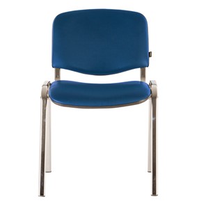 Офисный стул Brabix Iso CF-001 (хромированный каркас, кожзам синий) 531428 в Миассе