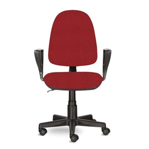 Офисное кресло Brabix Prestige Ergo MG-311 (регулируемая эргономичная спинка, ткань, красное) 532424 в Миассе
