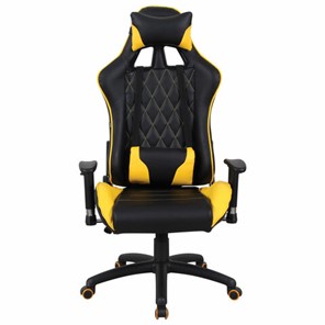 Кресло Brabix GT Master GM-110 (две подушки, экокожа, черное/желтое) 531927 в Златоусте