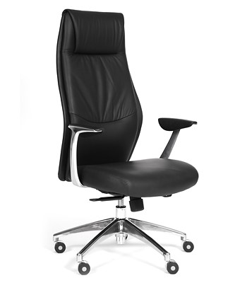 Кресло CHAIRMAN Vista Экокожа премиум черная в Миассе - изображение