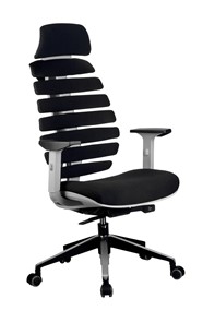 Компьютерное кресло Riva Chair SHARK (Черный/серый) в Миассе