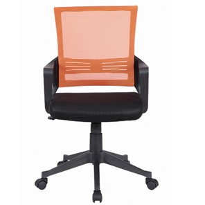 Кресло офисное Brabix Balance MG-320 (с подлокотниками, комбинированное черное/оранжевое) в Челябинске