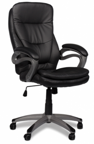 Офисное кресло J 9302 экокожа /пластик, черный в Магнитогорске