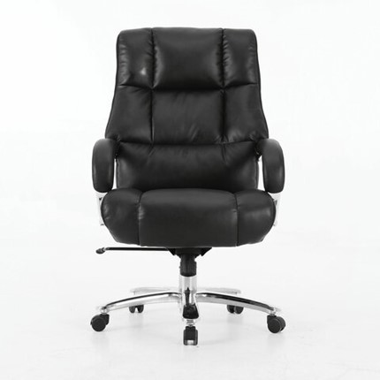 Кресло компьютерное Brabix Premium Bomer HD-007 (рециклированная кожа, хром, черное) 531939 в Челябинске - изображение