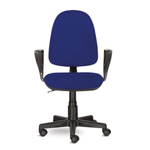 Офисное кресло Brabix Prestige Ergo MG-311 (регулируемая эргономичная спинка, ткань, синее) 532423 в Челябинске - предосмотр