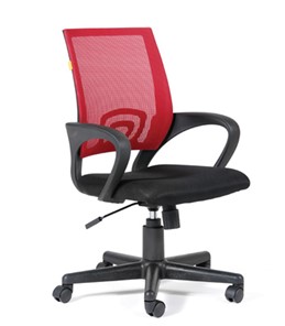Офисное кресло CHAIRMAN 696 black Сетчатый акрил DW69 красный в Магнитогорске
