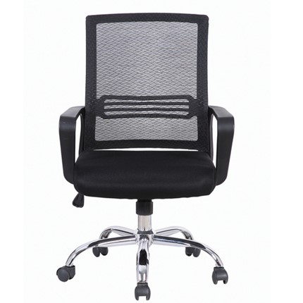 Офисное кресло Brabix Daily MG-317 (с подлокотниками, хром, черное) 531833 в Челябинске - изображение