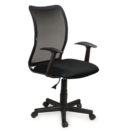 Офисное кресло Brabix Spring MG-307 (с подлокотниками, черное TW) в Миассе - изображение