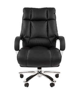 Офисное кресло CHAIRMAN 405 черное нат.кожа/экокожа в Копейске - предосмотр 1