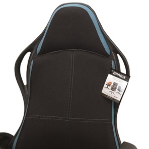 Кресло Brabix Premium Force EX-516 (ткань, черное/вставки синие) в Челябинске - предосмотр 7