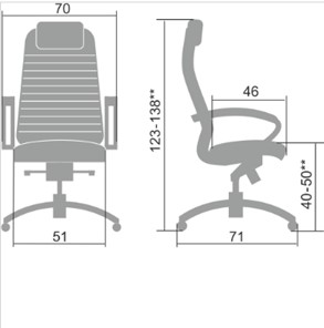 Компьютерное кресло Samurai KL-1.041 черный в Магнитогорске - предосмотр 1