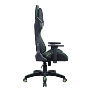 Кресло офисное Brabix GT Carbon GM-120 (две подушки, экокожа, черное/зеленое) 531929 в Миассе - предосмотр 1