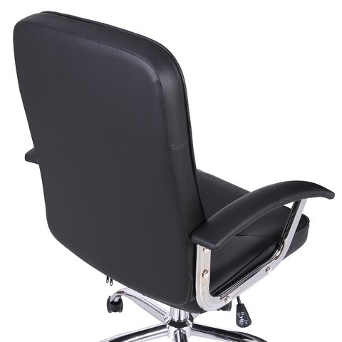 Кресло офисное Brabix Bit EX-550 (хром, экокожа, черное) 531838 в Челябинске - изображение 7